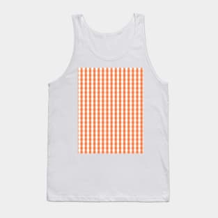 Southern Orange Gingham Tank Top